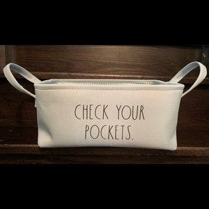 Rae Dunn - Medium Baby Blue Laundry Basket